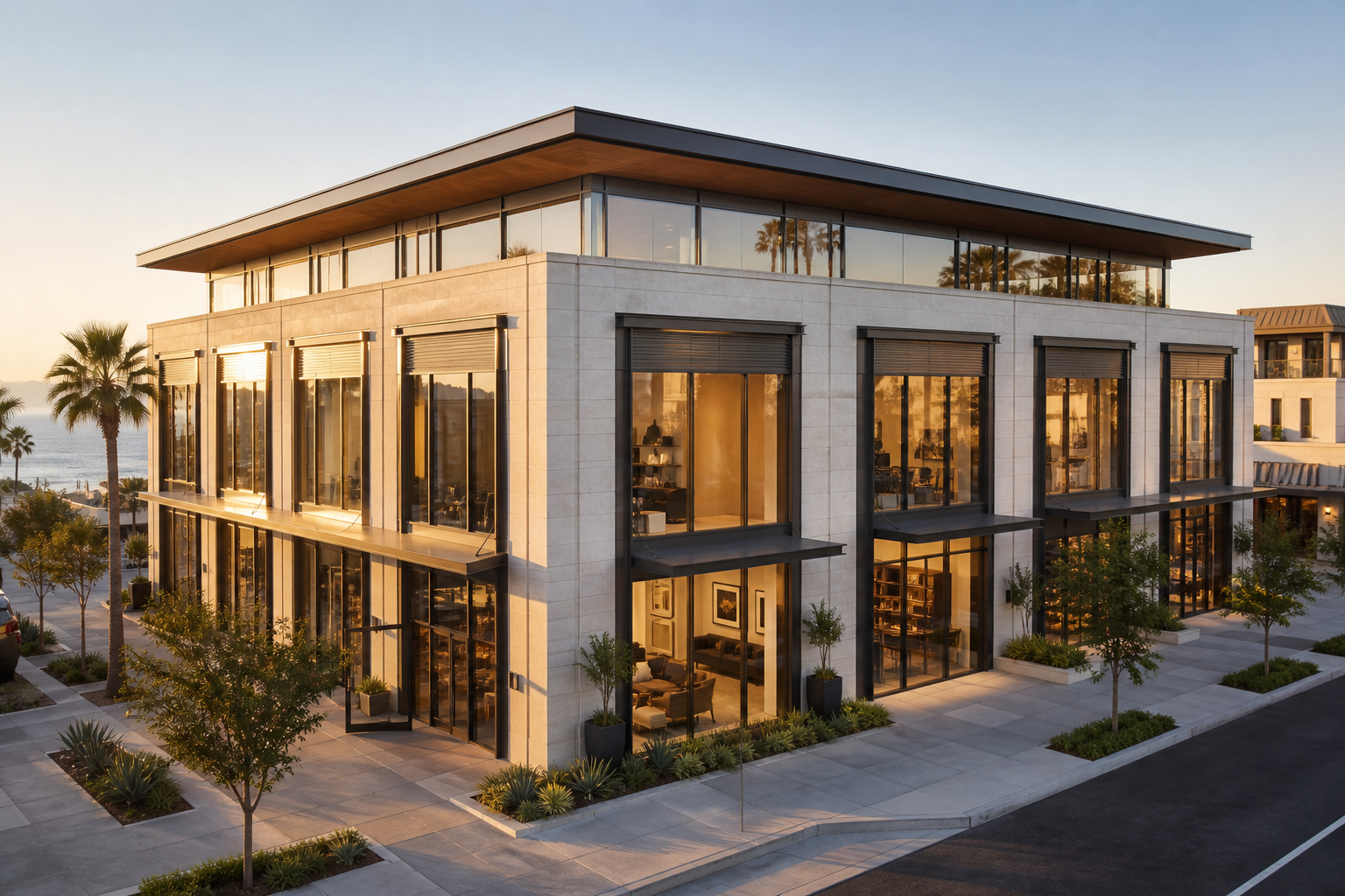 Luxury coastal commercial property
