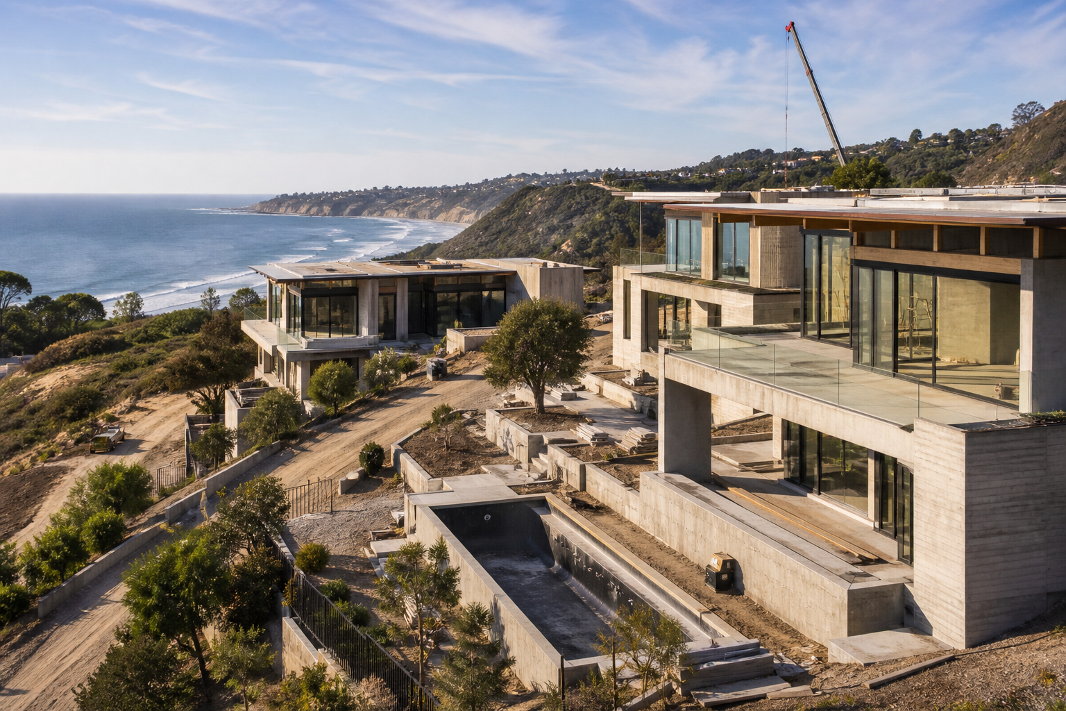 High-end coastal single-family construction