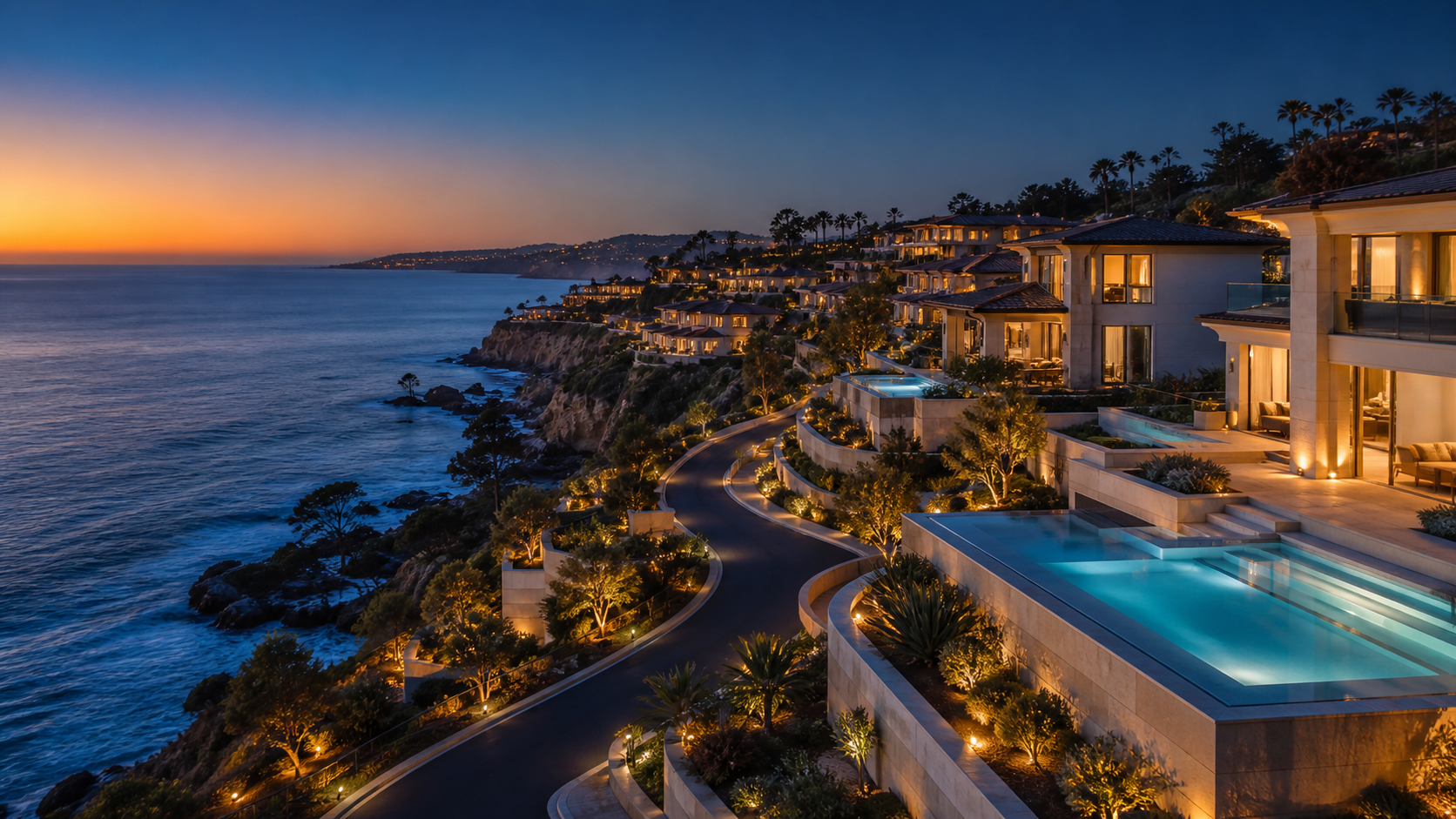 Luxury coastal real estate development